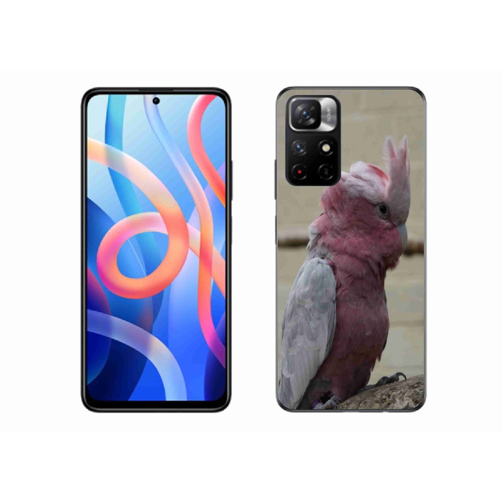 Gelový kryt mmCase na Xiaomi Redmi Note 11S 5G - papoušek kakadu růžový