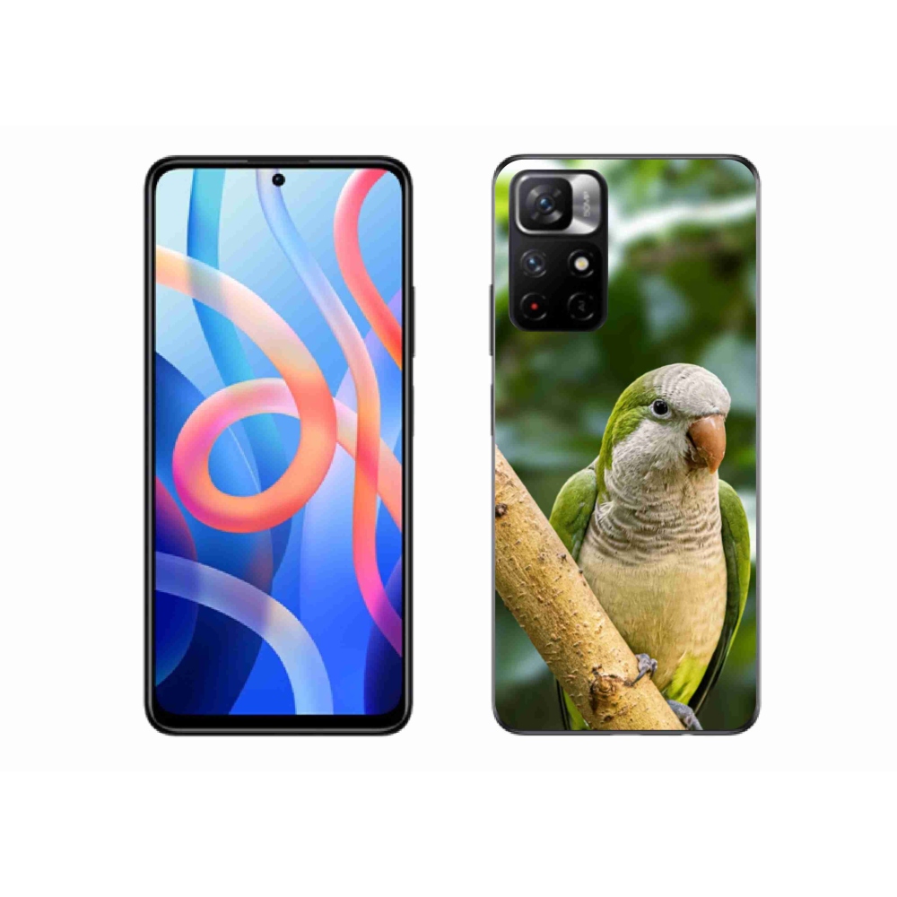 Gelový kryt mmCase na Xiaomi Redmi Note 11S 5G - papoušek mníšek