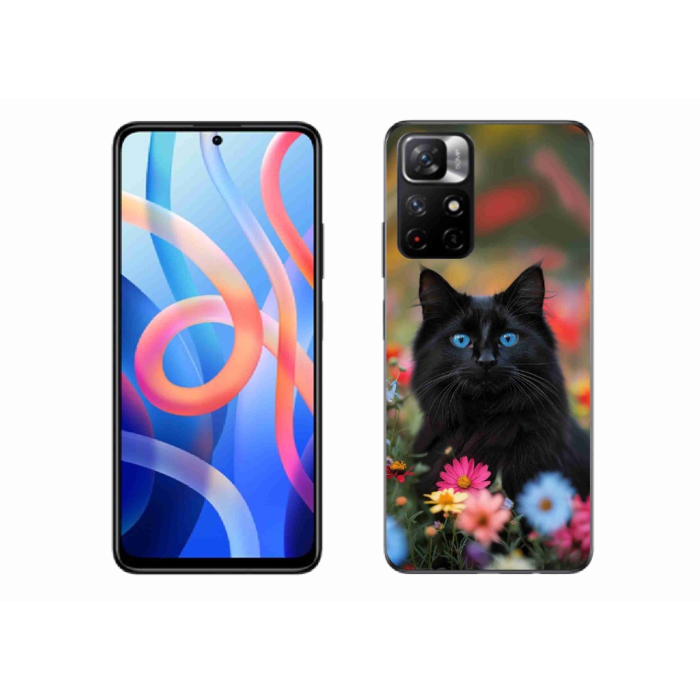 Gelový kryt mmCase na Xiaomi Redmi Note 11S 5G/Poco M4 Pro 5G - černé kotě 4