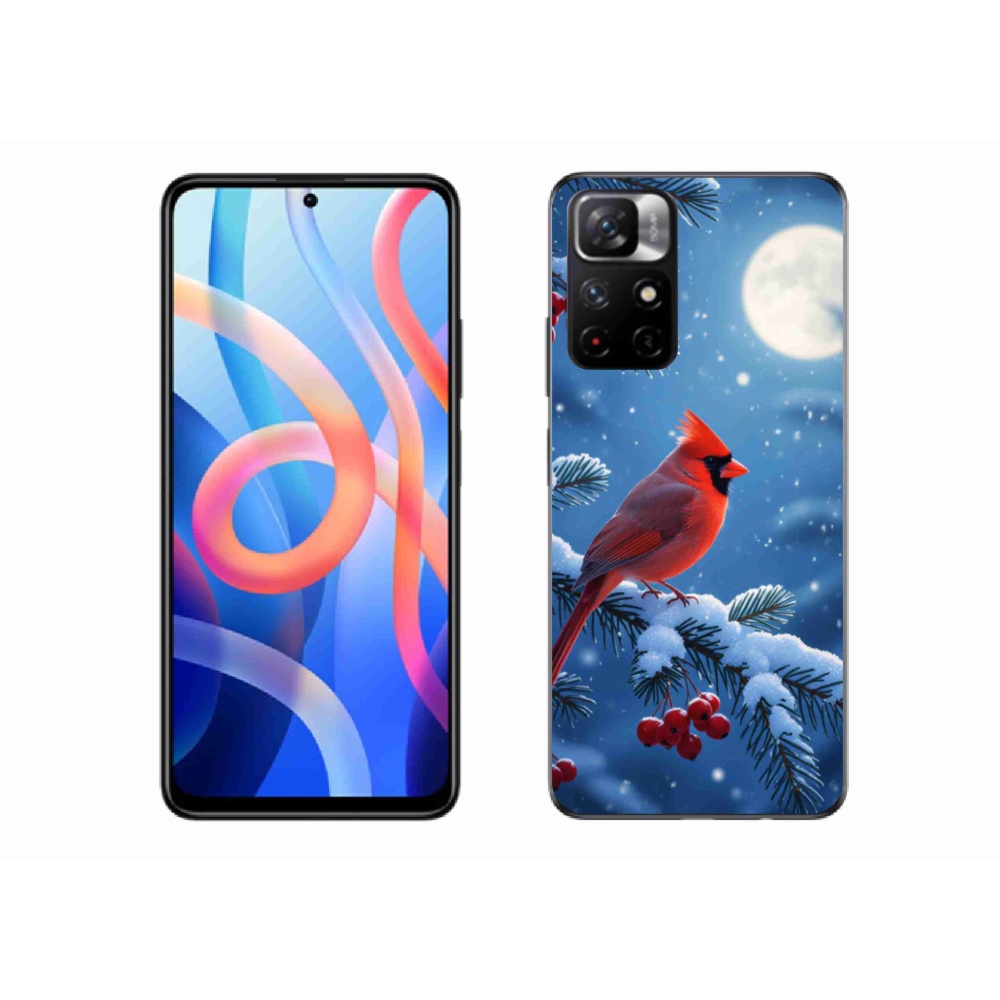 Gelový kryt mmCase na Xiaomi Redmi Note 11S 5G/Poco M4 Pro 5G - kardinál červený