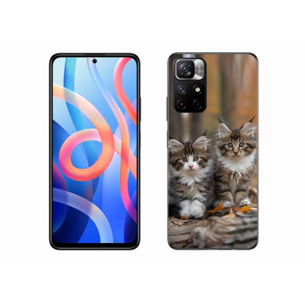 Gelový kryt mmCase na Xiaomi Redmi Note 11S 5G/Poco M4 Pro 5G - kočičí duo 3