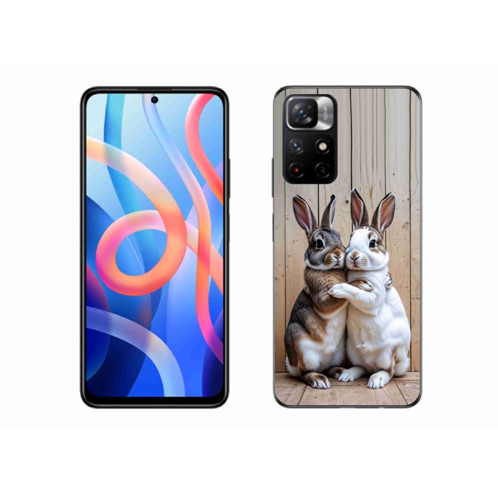 Gelový kryt mmCase na Xiaomi Redmi Note 11S 5G/Poco M4 Pro 5G - králičí pár