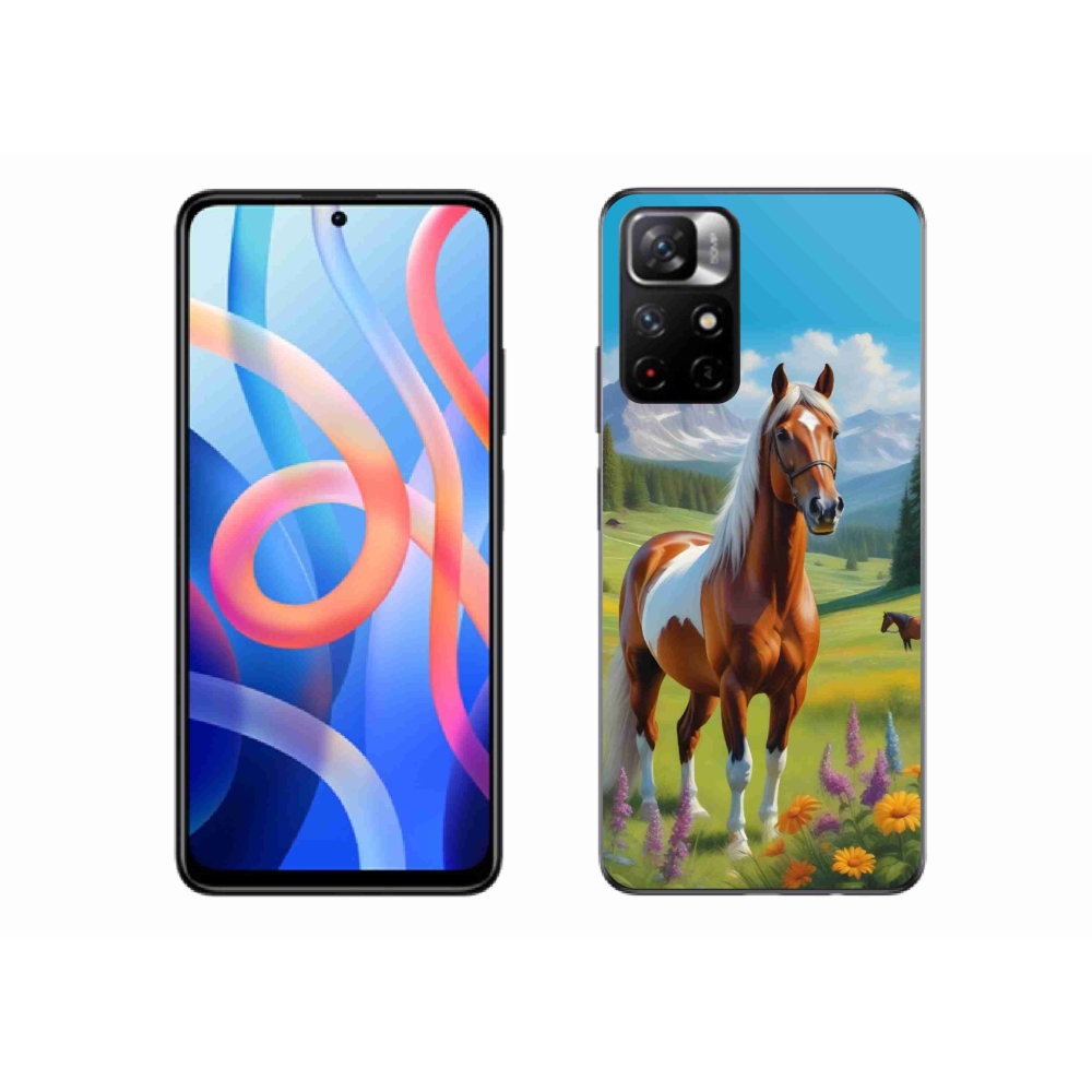 Gelový kryt mmCase na Xiaomi Redmi Note 11S 5G/Poco M4 Pro 5G - kůň na louce