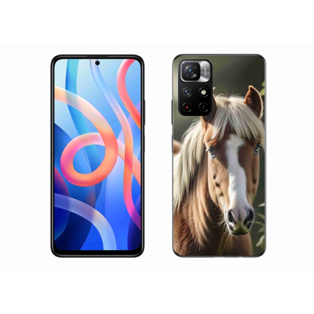 Gelový kryt mmCase na Xiaomi Redmi Note 11S 5G/Poco M4 Pro 5G - kůň se světlou hřívou