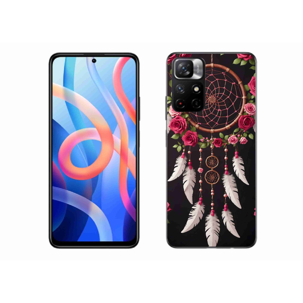 Gelový kryt mmCase na Xiaomi Redmi Note 11S 5G/Poco M4 Pro 5G - lapač snů s růžemi