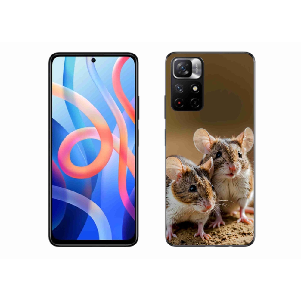 Gelový kryt mmCase na Xiaomi Redmi Note 11S 5G/Poco M4 Pro 5G - myší duo