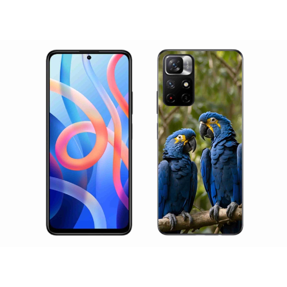 Gelový kryt mmCase na Xiaomi Redmi Note 11S 5G/Poco M4 Pro 5G - papouščí duo