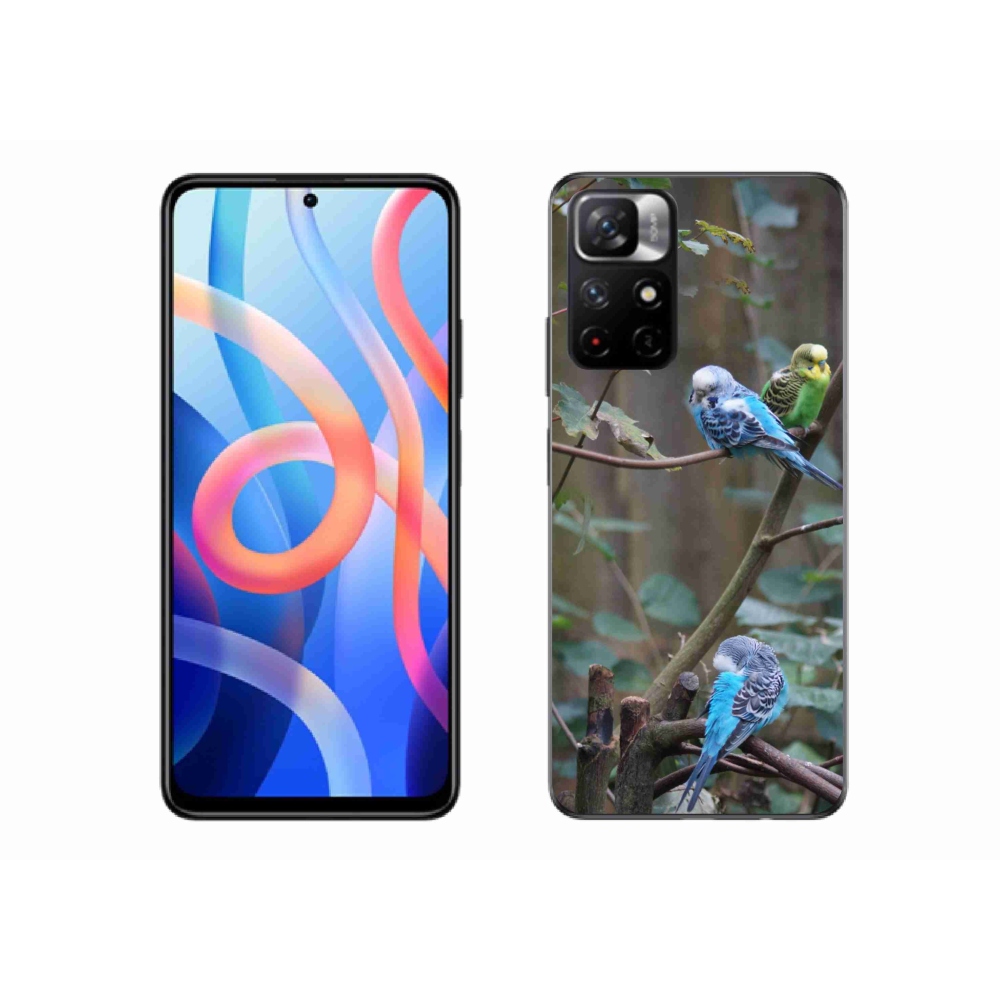 Gelový kryt mmCase na Xiaomi Redmi Note 11S 5G/Poco M4 Pro 5G - papoušci na větvi