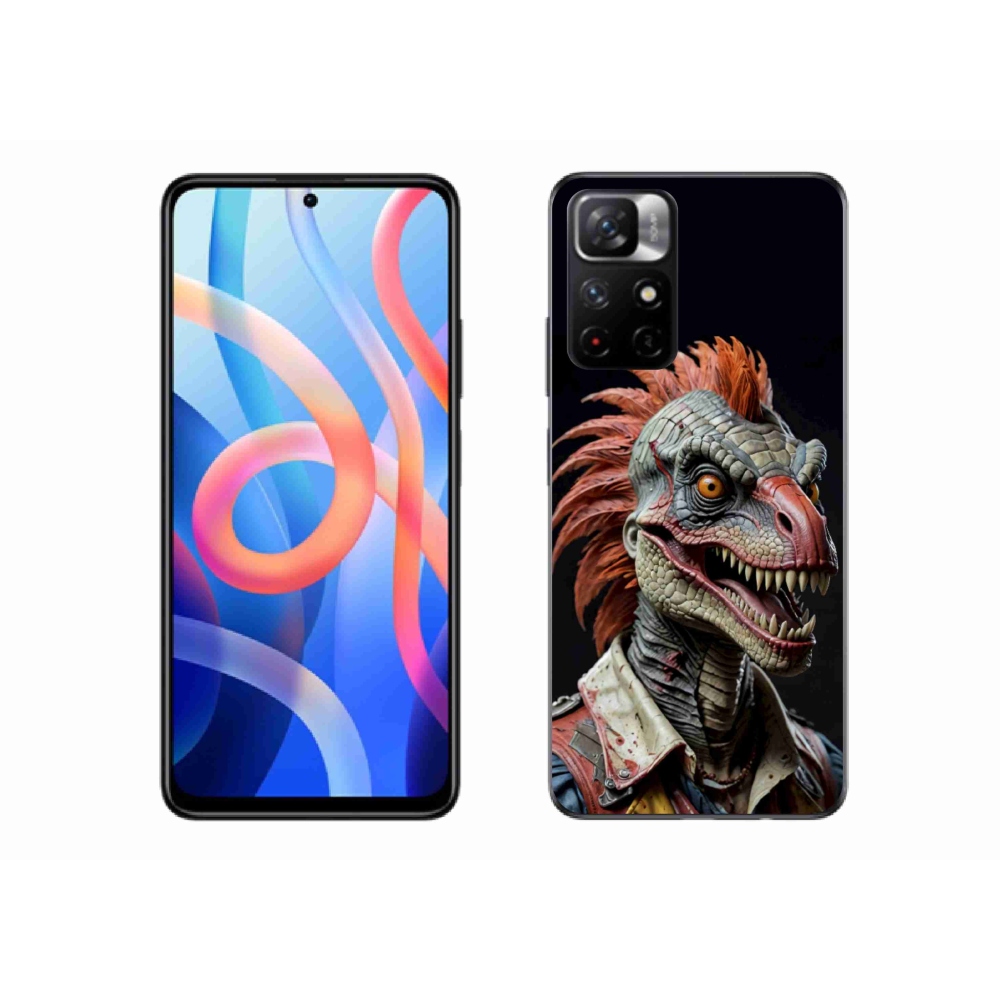 Gelový kryt mmCase na Xiaomi Redmi Note 11S 5G/Poco M4 Pro 5G - punk dinosaurus