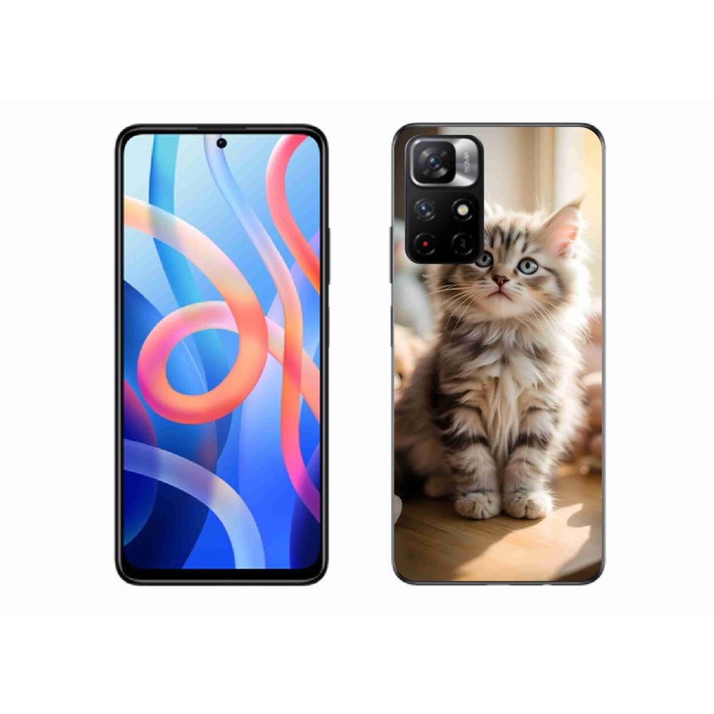 Gelový kryt mmCase na Xiaomi Redmi Note 11S 5G/Poco M4 Pro 5G - roztomilé kotě 10