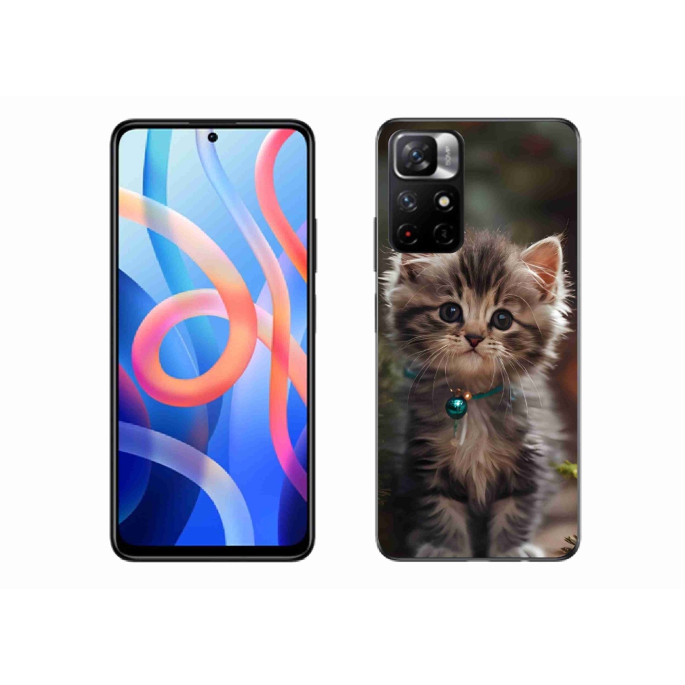 Gelový kryt mmCase na Xiaomi Redmi Note 11S 5G/Poco M4 Pro 5G - roztomilé kotě 11