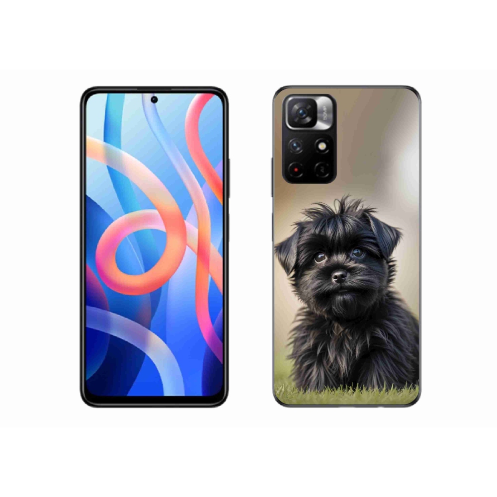 Gelový kryt mmCase na Xiaomi Redmi Note 11S 5G/Poco M4 Pro 5G - roztomilý černý pejsek