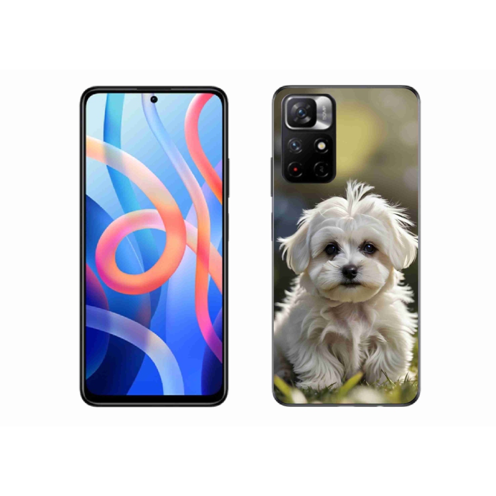 Gelový kryt mmCase na Xiaomi Redmi Note 11S 5G/Poco M4 Pro 5G - roztomilý maltézský psík