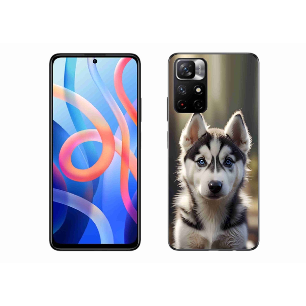 Gelový kryt mmCase na Xiaomi Redmi Note 11S 5G/Poco M4 Pro 5G - roztomilý sibiřský husky