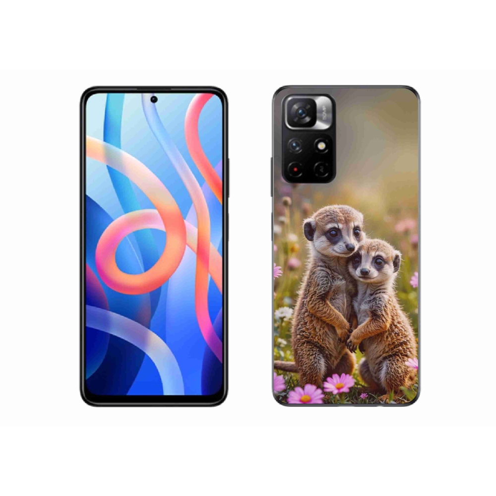 Gelový kryt mmCase na Xiaomi Redmi Note 11S 5G/Poco M4 Pro 5G - surikatí duo