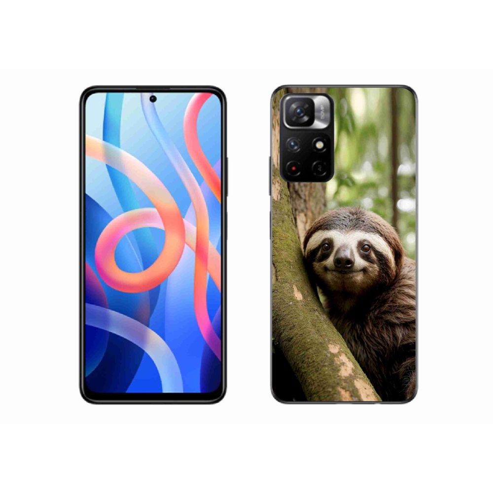 Gelový kryt mmCase na Xiaomi Redmi Note 11S 5G/Poco M4 Pro 5G - usměvavý lenochod