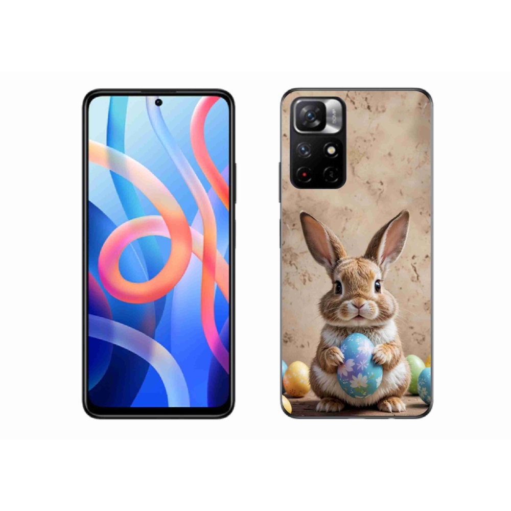 Gelový kryt mmCase na Xiaomi Redmi Note 11S 5G/Poco M4 Pro 5G - velikonoční králíček