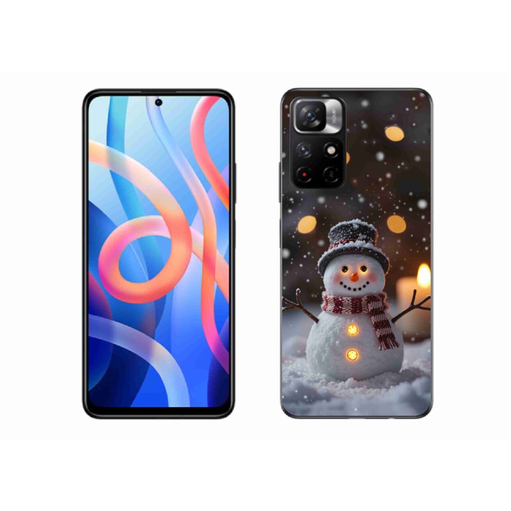 Gelový kryt mmCase na Xiaomi Redmi Note 11S 5G/Poco M4 Pro 5G - veselý sněhulák