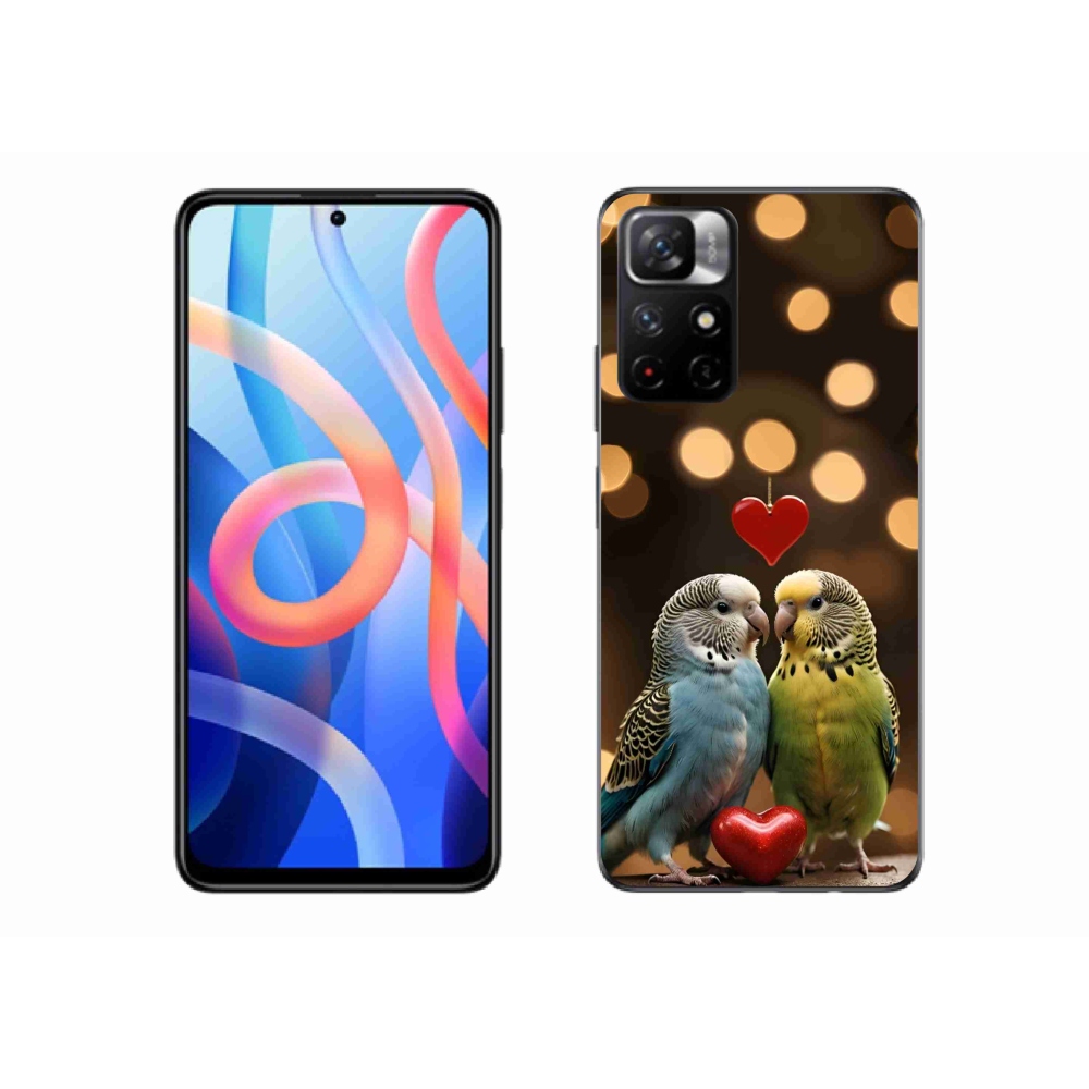 Gelový kryt mmCase na Xiaomi Redmi Note 11S 5G/Poco M4 Pro 5G - zamilovaní papoušci
