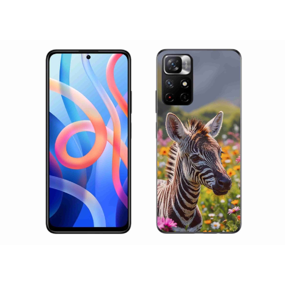 Gelový kryt mmCase na Xiaomi Redmi Note 11S 5G/Poco M4 Pro 5G - zebra na louce