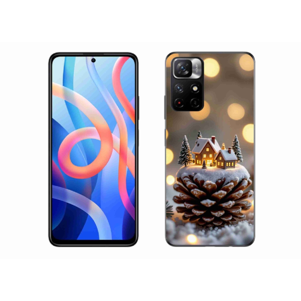 Gelový kryt mmCase na Xiaomi Redmi Note 11S 5G/Poco M4 Pro 5G - zimní vesnička