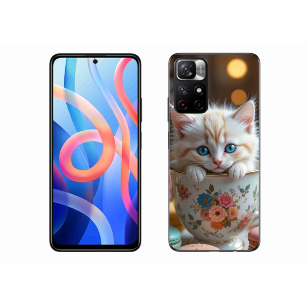 Gelový kryt mmCase na Xiaomi Redmi Note 11S 5G - roztomilé kotě 6