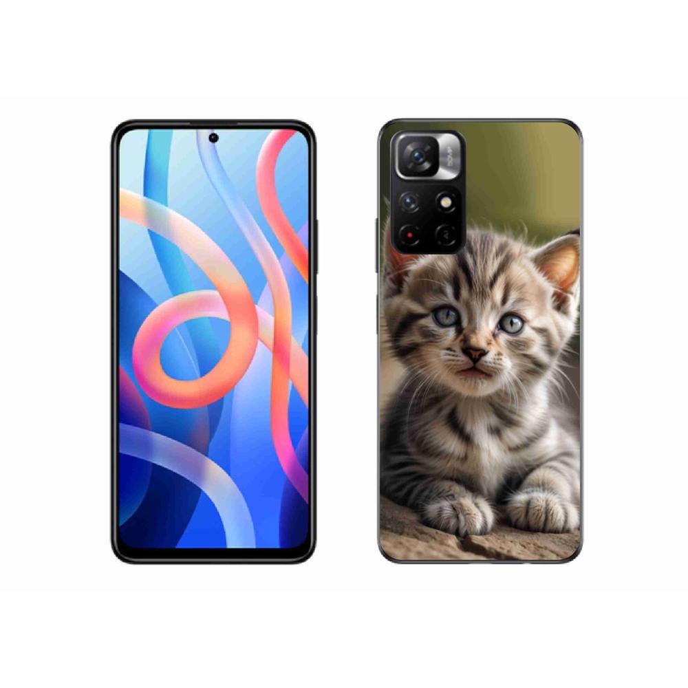 Gelový kryt mmCase na Xiaomi Redmi Note 11S 5G - roztomilé kotě 9