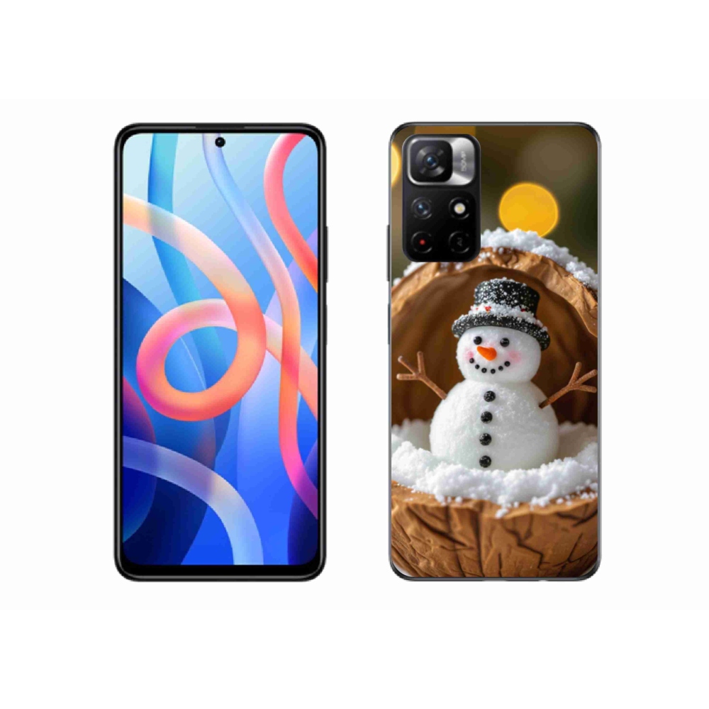 Gelový kryt mmCase na Xiaomi Redmi Note 11S 5G - sněhulák 4