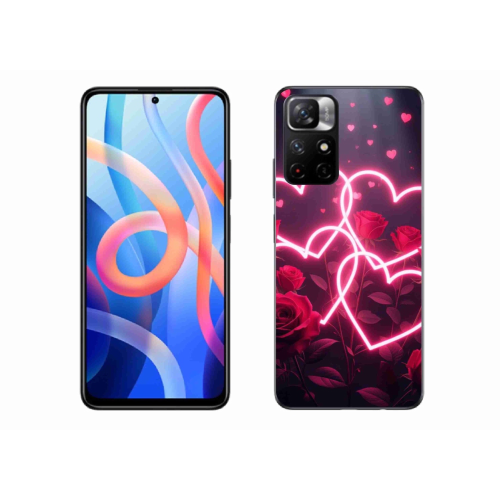 Gelový kryt mmCase na Xiaomi Redmi Note 11S 5G - srdce lásky