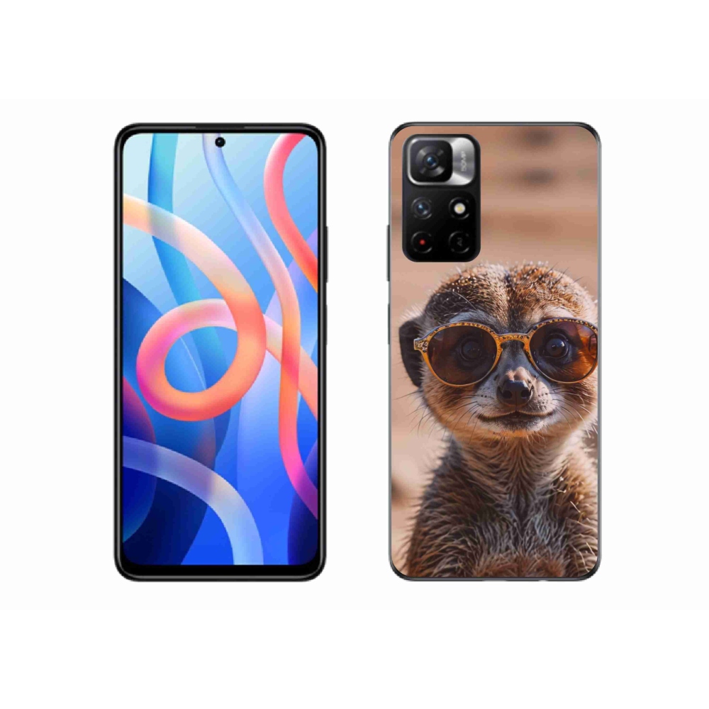 Gelový kryt mmCase na Xiaomi Redmi Note 11S 5G - stylová surikata