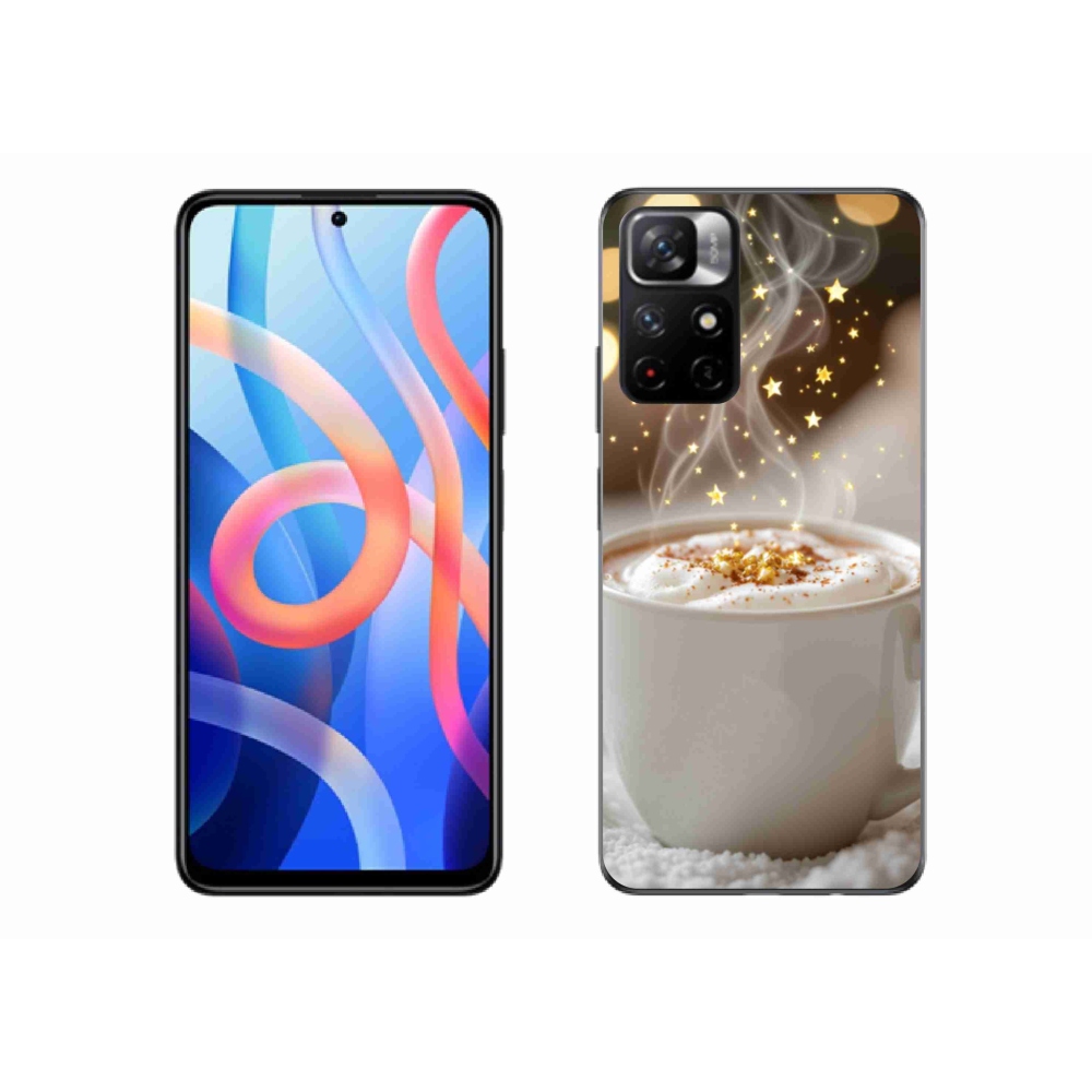 Gelový kryt mmCase na Xiaomi Redmi Note 11S 5G - vánoční horký nápoj