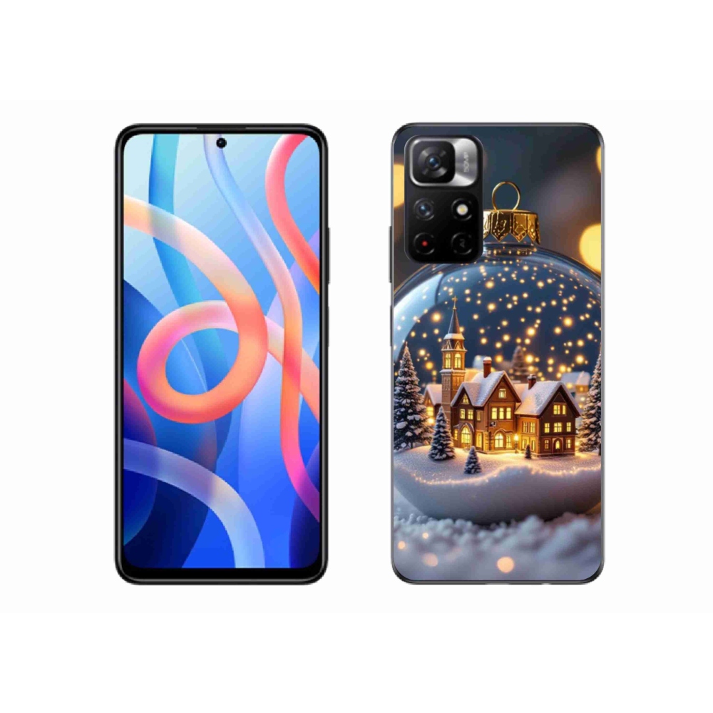 Gelový kryt mmCase na Xiaomi Redmi Note 11S 5G - vánoční koule 4