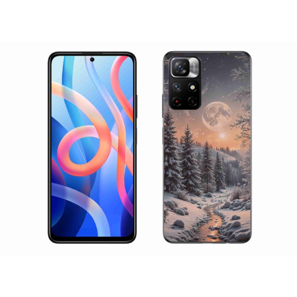 Gelový kryt mmCase na Xiaomi Redmi Note 11S 5G - zimní krajina 2