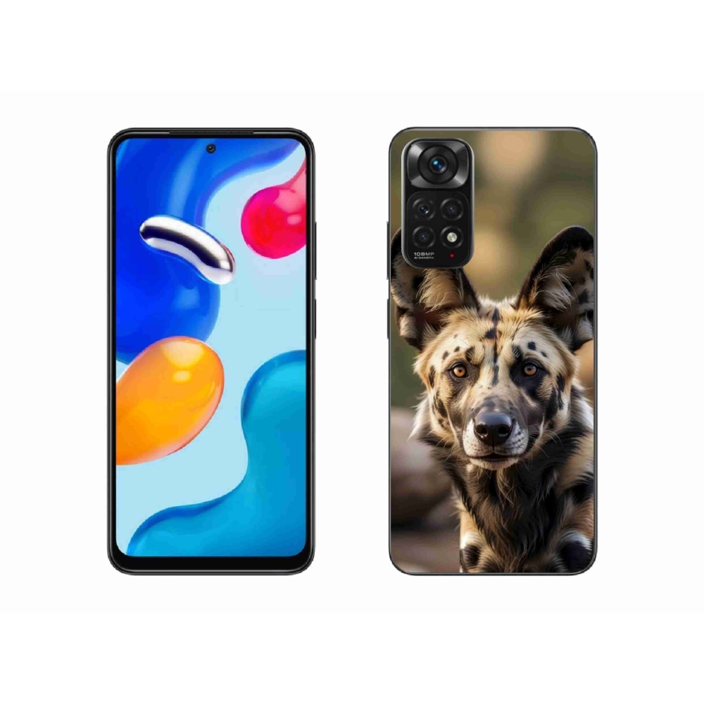 Gelový kryt mmCase na Xiaomi Redmi Note 11S - africký divoký pes