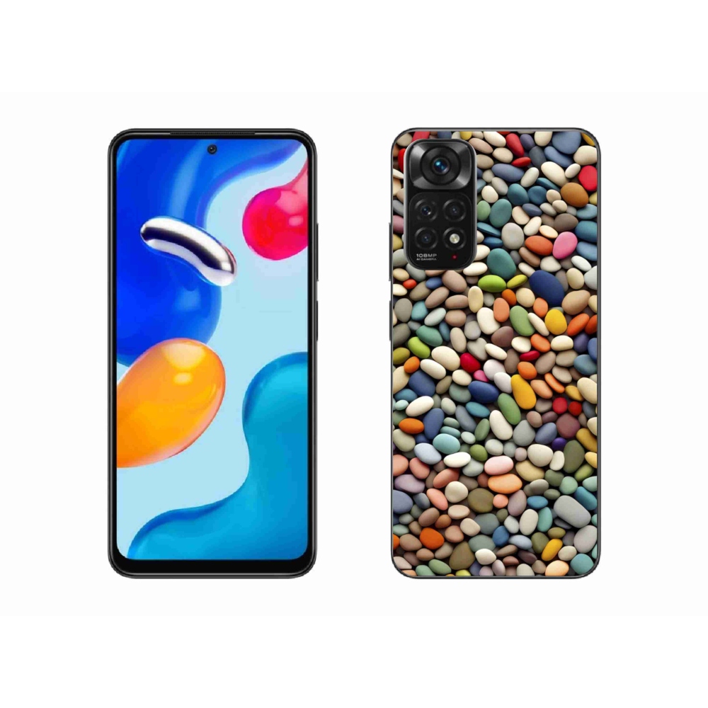 Gelový kryt mmCase na Xiaomi Redmi Note 11S - barevné kamínky 2