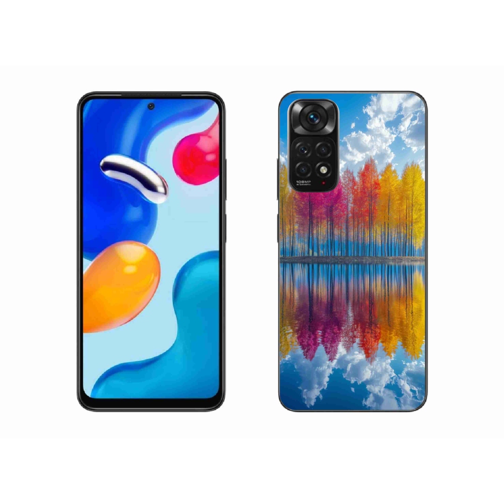 Gelový kryt mmCase na Xiaomi Redmi Note 11S - barevné stromy