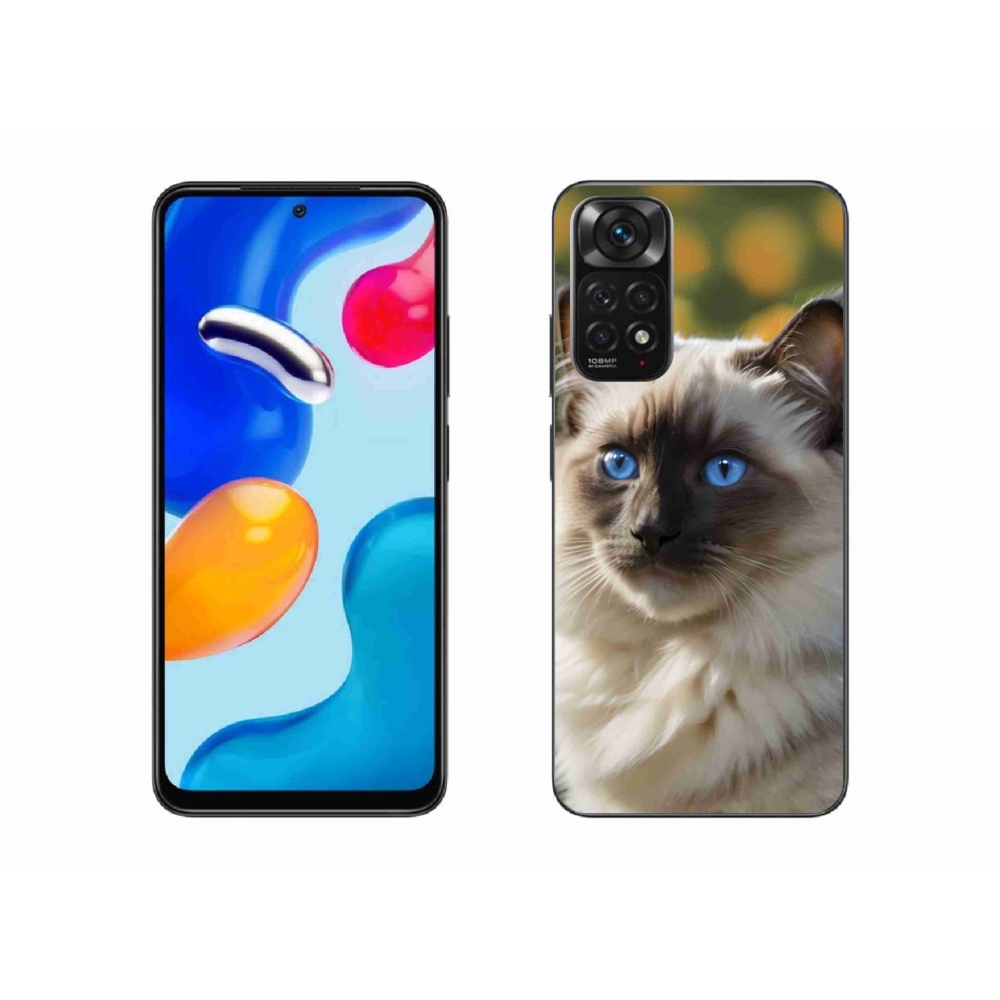 Gelový kryt mmCase na Xiaomi Redmi Note 11S - bílý ragdoll