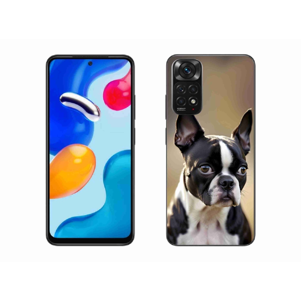 Gelový kryt mmCase na Xiaomi Redmi Note 11S - bostonský teriér