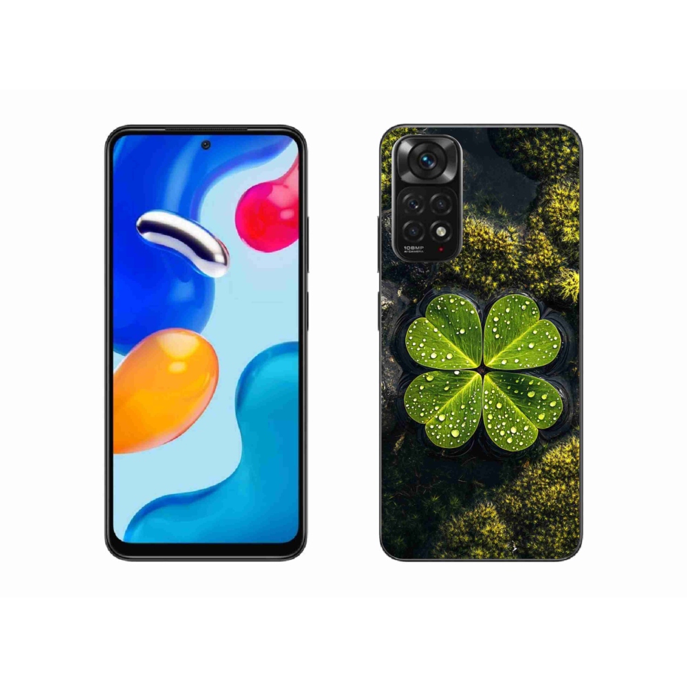 Gelový kryt mmCase na Xiaomi Redmi Note 11S - čtyřlístek