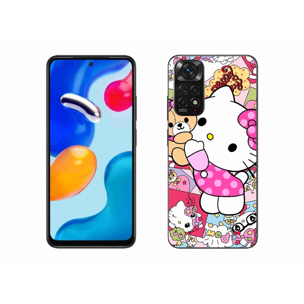 Gelový kryt mmCase na Xiaomi Redmi Note 11S - cute kitty
