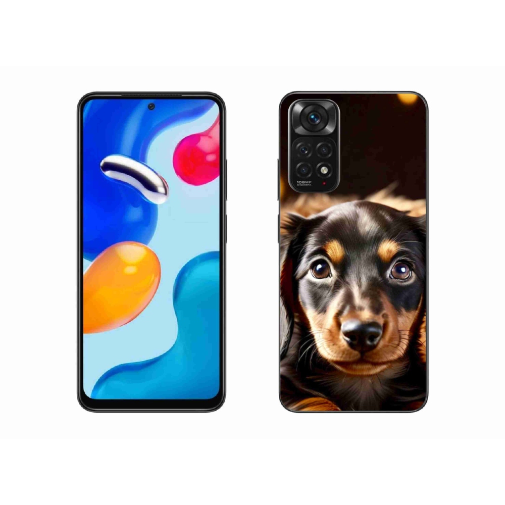 Gelový kryt mmCase na Xiaomi Redmi Note 11S - jezevčík