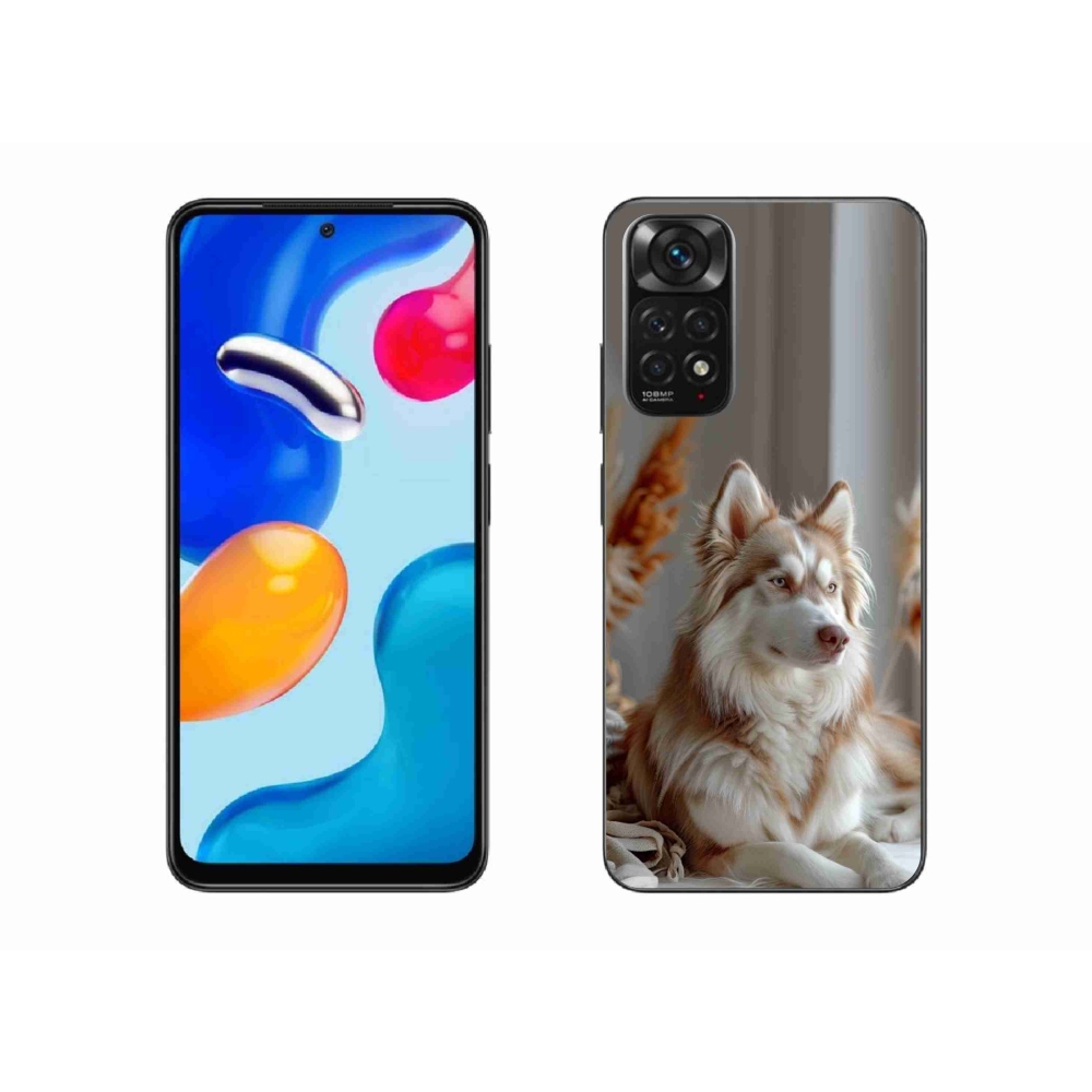Gelový kryt mmCase na Xiaomi Redmi Note 11S - klidný sibiřský husky