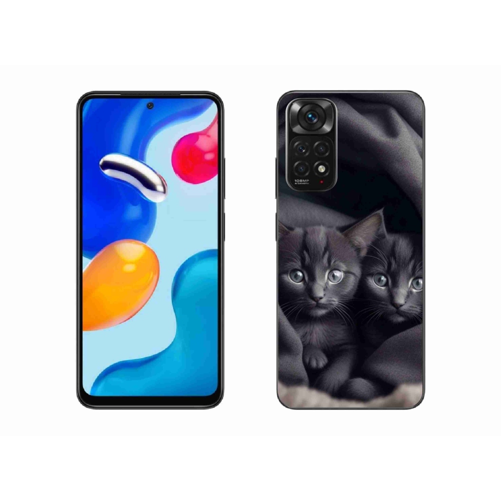 Gelový kryt mmCase na Xiaomi Redmi Note 11S - kočičí duo