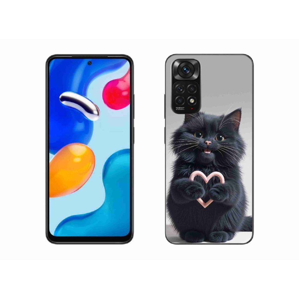 Gelový kryt mmCase na Xiaomi Redmi Note 11S - kočičí láska 3