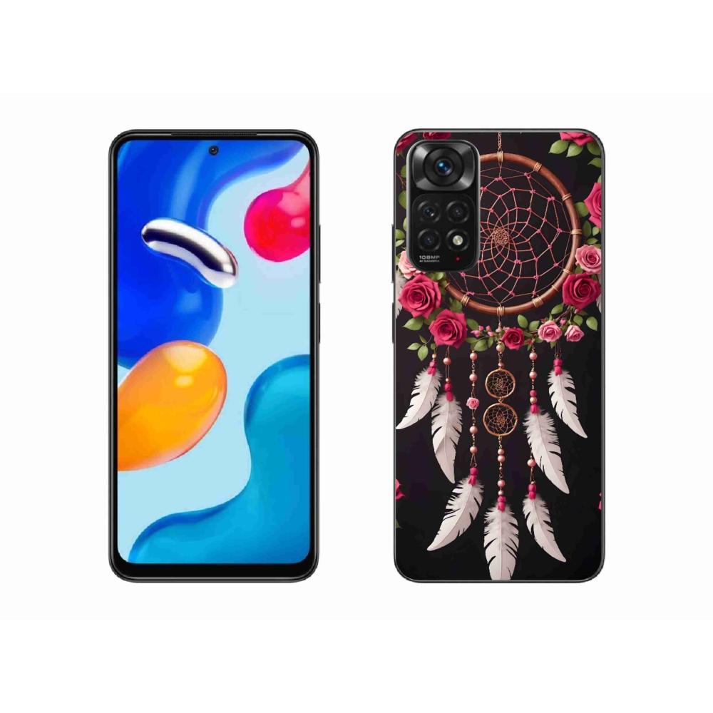 Gelový kryt mmCase na Xiaomi Redmi Note 11S - lapač snů s růžemi