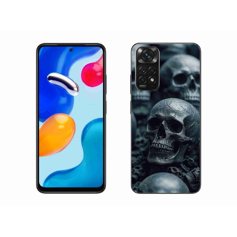 Gelový kryt mmCase na Xiaomi Redmi Note 11S - lebka 2