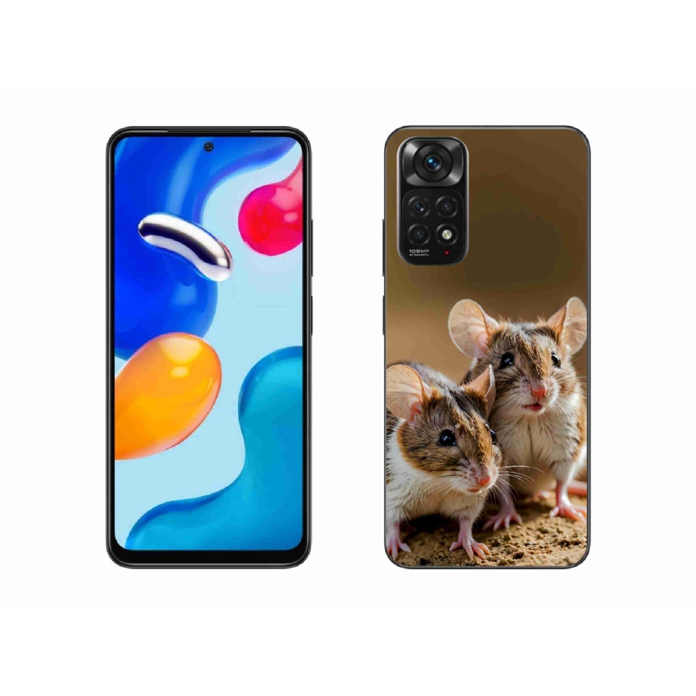 Gelový kryt mmCase na Xiaomi Redmi Note 11S - myší duo