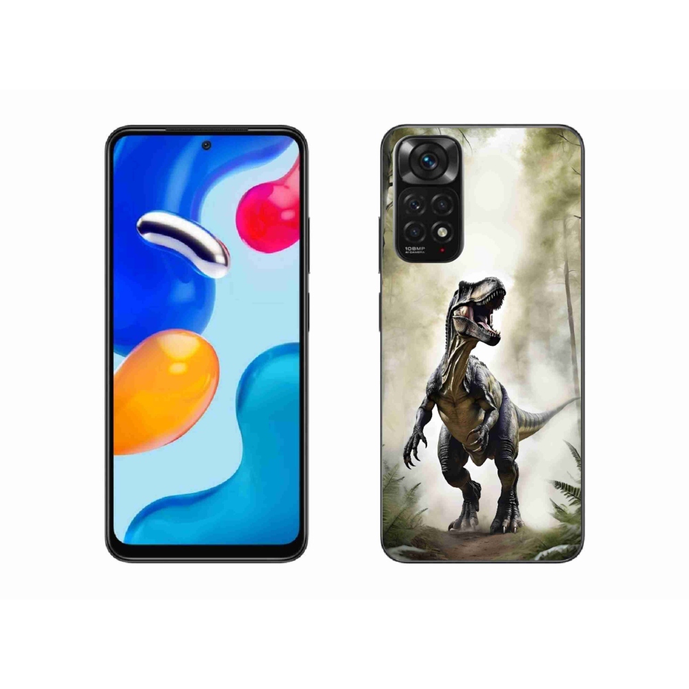 Gelový kryt mmCase na Xiaomi Redmi Note 11S - naštvaný T-Rex