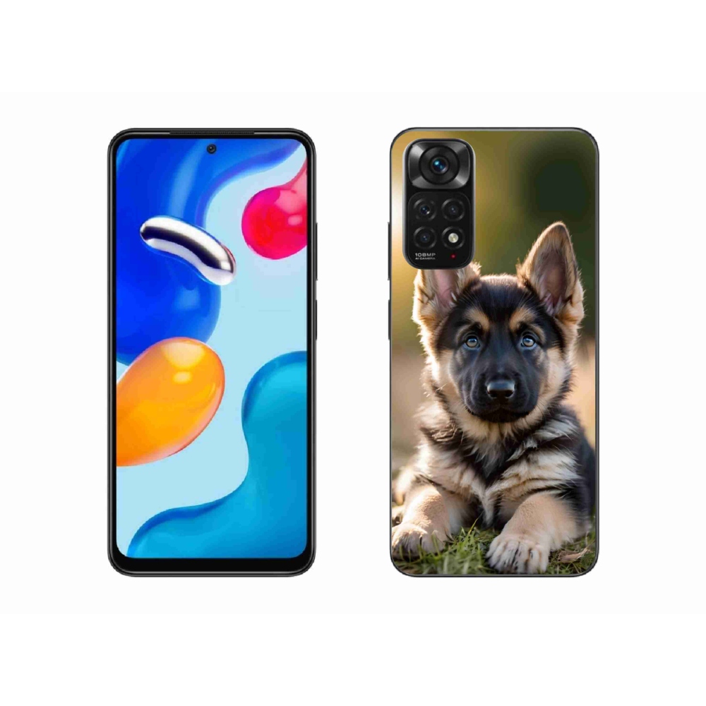 Gelový kryt mmCase na Xiaomi Redmi Note 11S - německý ovčák v přírodě