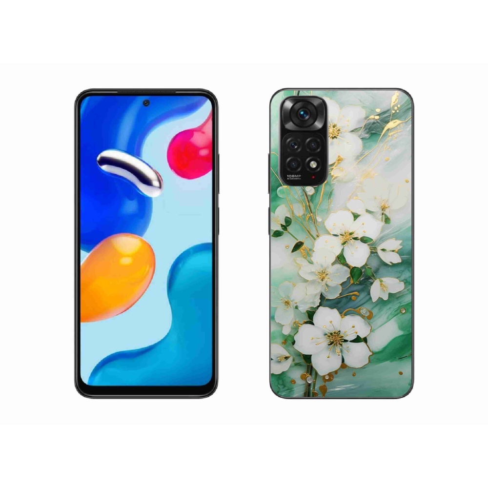 Gelový kryt mmCase na Xiaomi Redmi Note 11S - něžné květy